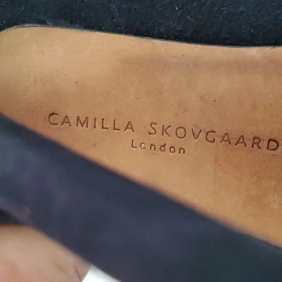 Camilla skovgaard blue platform heel Stiletto  open toe shoe size 36.5 - Picture 11 of 16